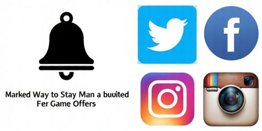 Icônes de réseaux sociaux et d'une cloche de notification